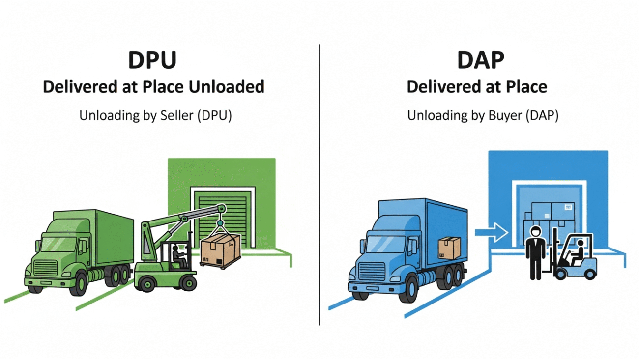 DPU Incoterm 2020 unloading
