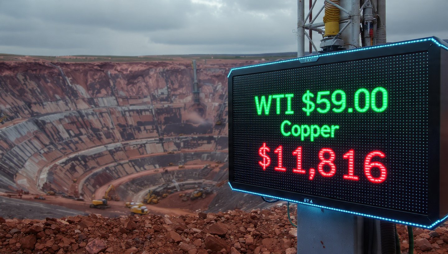 ๐๏ธ Global Commodity Alert: Oil Below $60 & The "Copper Cliff" (Dec 14 โ Dec 20, 2025) 3 Industrial Metals